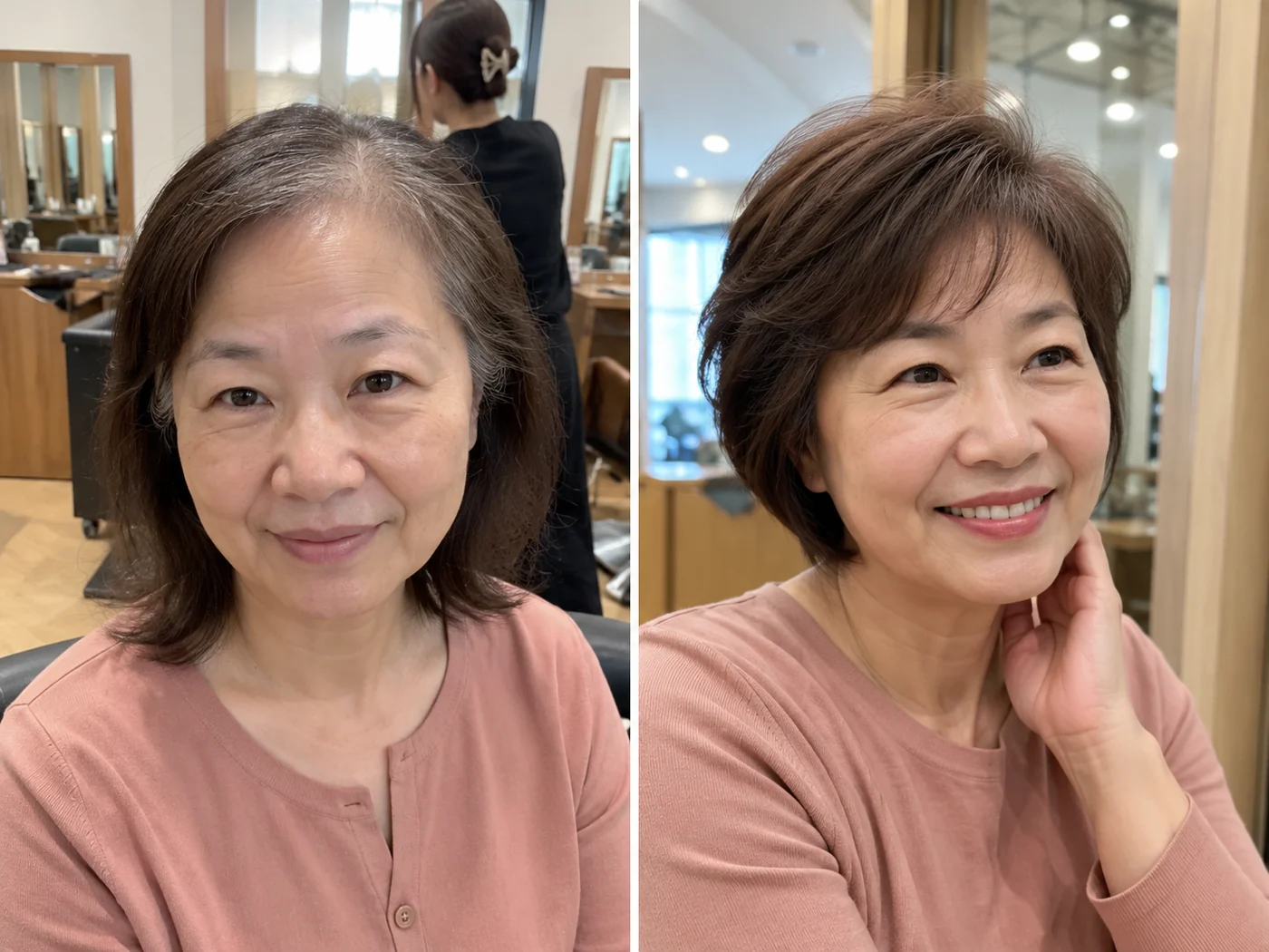 REESE瑞茜假发罗湖区到店试戴|白发比例较高时,短发发套怎么判断