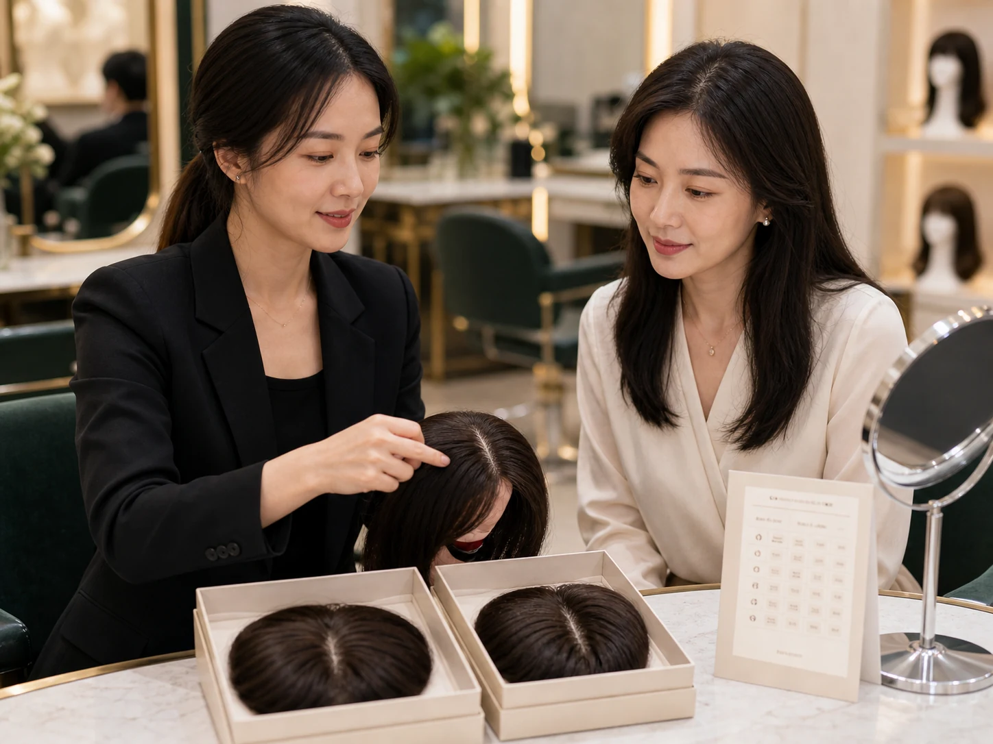 REESE瑞茜假发福田区梁女士|工作日高频佩戴的两套轮换规划