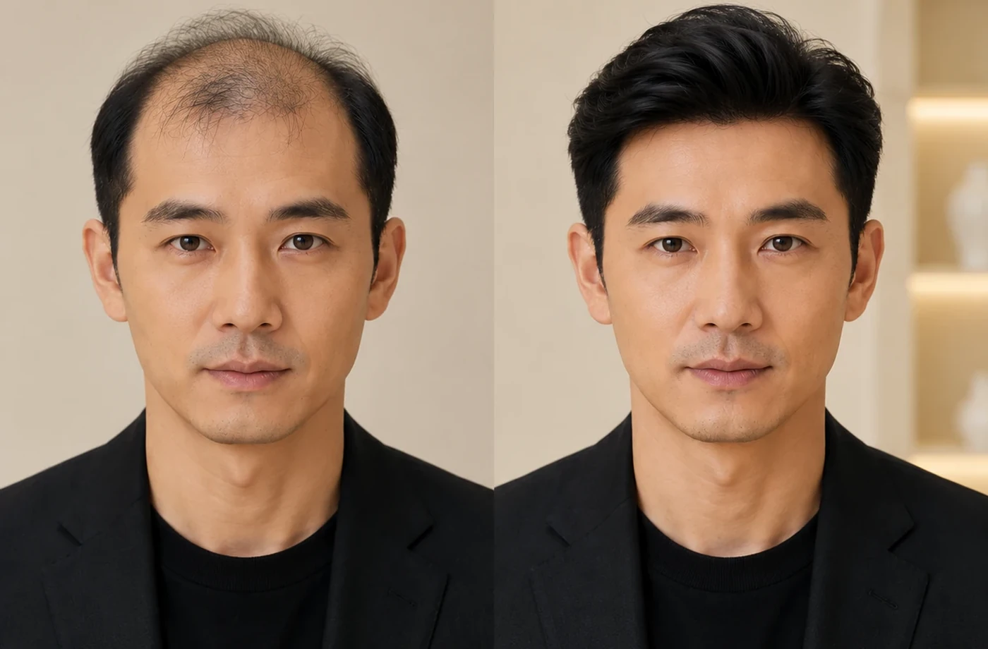 REESE瑞茜假发匿名案例｜男士商务补发场景