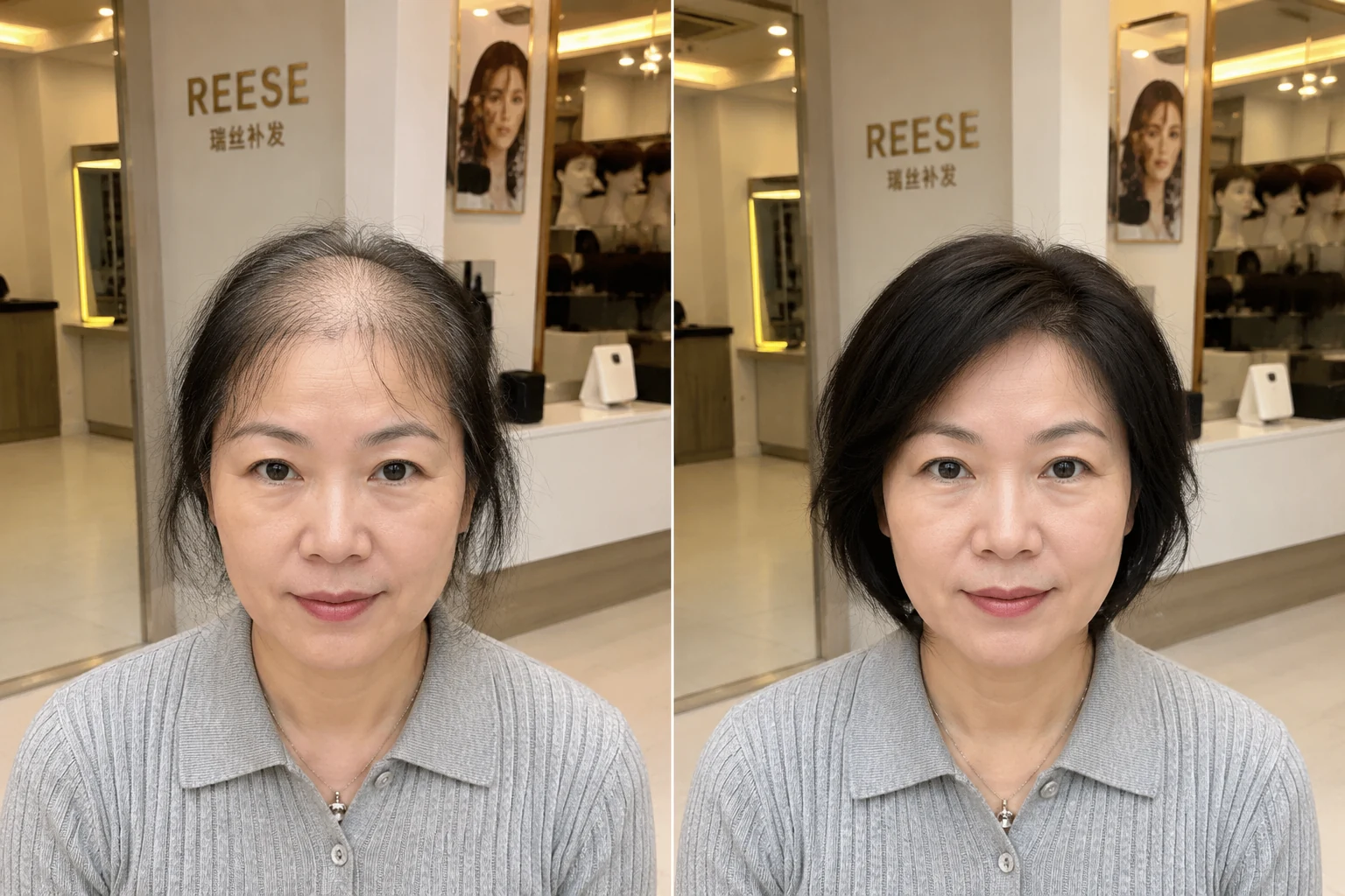 REESE瑞茜假发服务场景案例｜夏季通勤白发覆盖方案比较