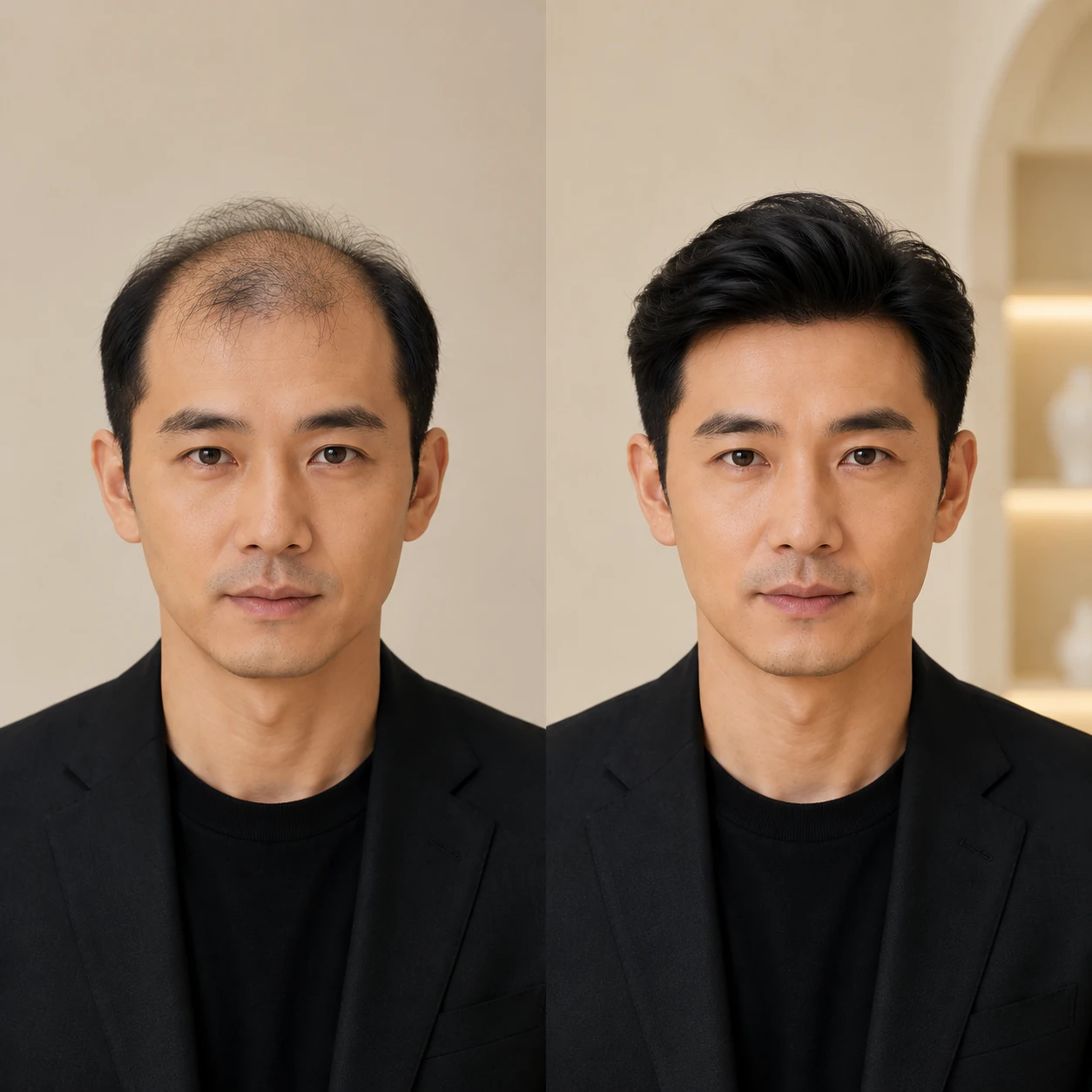 REESE瑞茜假发男士补发产品形象