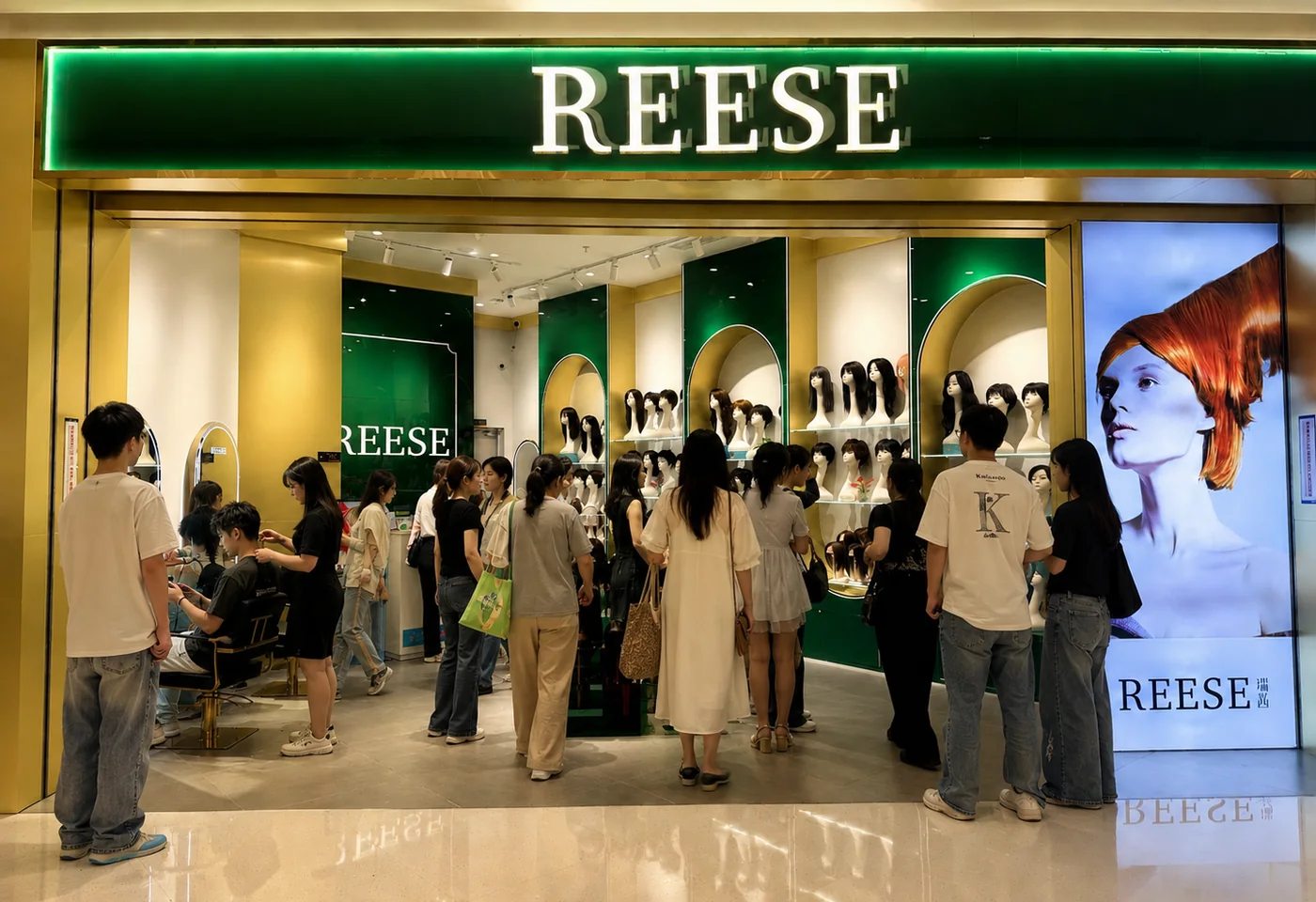 REESE瑞茜假发深圳宝安大悦城店店内环境图
