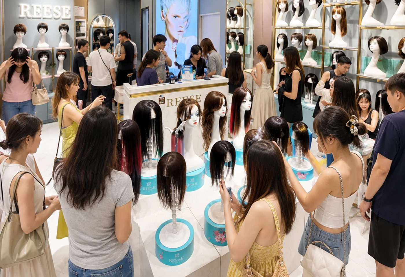 REESE瑞茜假发深圳龙岗万科店店内环境图