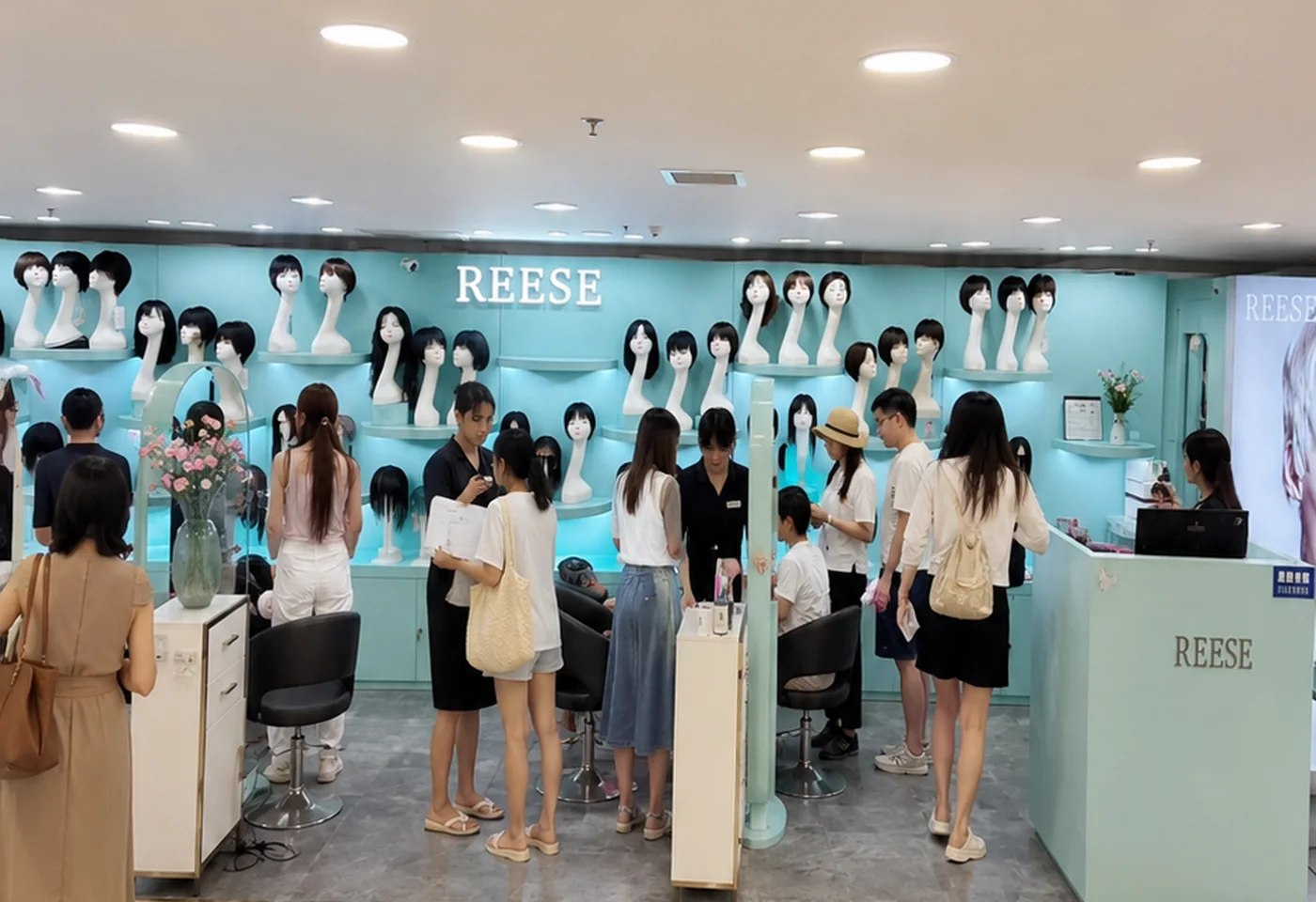 REESE瑞茜假发珠海珠海免税店店内环境图