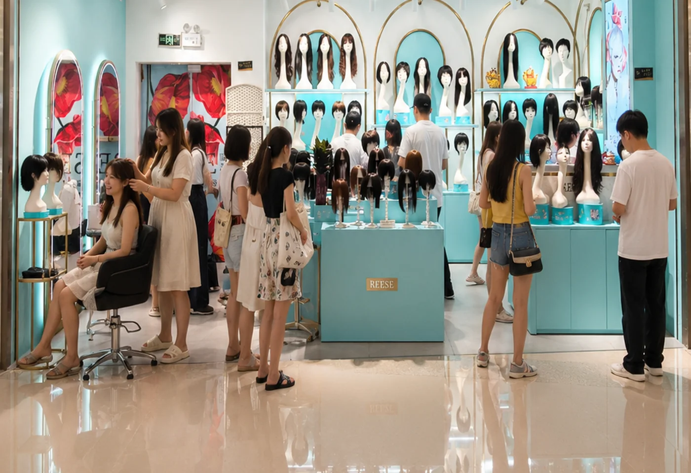 REESE瑞茜假发深圳卓悦汇店店内环境图